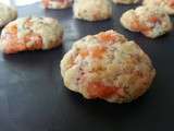 Cookies apéro au samon fumé / citron et kasha (sarazin grillé)