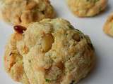 Cookies apero pignons/basilic/parmesan