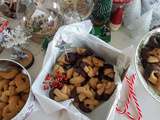 Biscuits de Noël aux noix couverture chocolat
