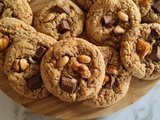 Cookies aux cacahuètes pralinées et au chocolat