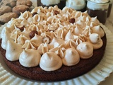 Financier géant et sa ganache, gâteau facile, pour anniversaire