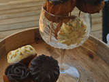 Moelleux aux poires, coque chocolat