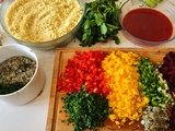 Salade de semoule à la betterave de m. Julien duboue