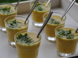 Crème de chou-fleur au lait de coco, une verrine toute fraîche pour l'apéro