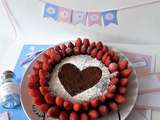 Gâteau au yaourt pour la fête des mères (avec des jolies fraises du jardin)