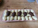 Mini madeleines financiers en coque chocolatée