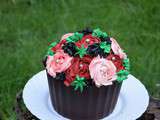 Cupcake géant bouquet de fleurs