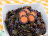Purée rustique de carottes violettes et manioc
