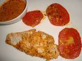 Filet de colin d'Alaska à la ricotta, à la tomate et à la sauce Basque Sakari ( en papillote )