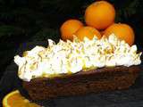 Gâteau Chocolat & Pépites de chocolat à l'orange meringuée