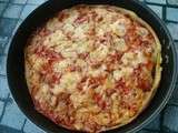 Pizza-omelette classique au cheddar et au parmesan
