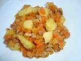Poêlée de légumes ( rutabaga, pommes de terre et carottes )