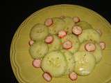 Salade de concombre et de radis