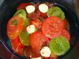 Salade de tomates colorées à la mozzarella