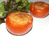 Tomates farcies au jambon de Parme et à la cancoillotte