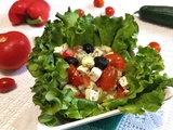 Authentique de la salade grecque « horiatiki »