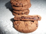 Cookies tout chocolat au cœur Nutella (avec ou sans Thermomix)