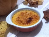 Crème brûlée au potiron, aux épices et vanille