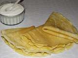 Crêpes à la vanille et au fromage blanc