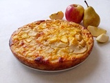 Flognarde pomme et poire au fromage blanc (recette allégée au Airfryer)