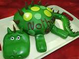 Gâteau Dinosaure pour les 6 ans de Nathan (pâte à sucre)