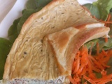 Quiche au thon et au fromage à l’ail et aux fines herbes
