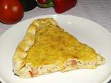 Quiche mexicaine (guacamole, tomate et poivron rouge)