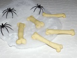 Sablés sucrés « Os » d’Halloween (avec ou sans Thermomix)