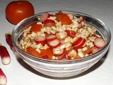 Salade de blé aux tomates et aux radis