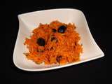 Salade de carottes râpées aux olives noires