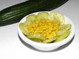 Salade de concombre et de maïs aux saveurs asiatiques