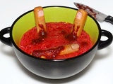 Soupe aux doigts de sorcière d’Halloween