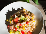 Salade de riz estivale et végétarienne
