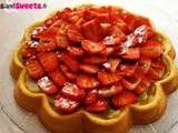 Biscuit rhubarbe fraises