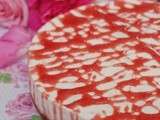 Cheesecake sans cuisson à la myrtille et aux fraises