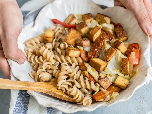 Recette de spaghettis aux boulettes de tofu