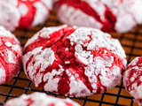 Biscuits froissés au velours rouge (recette facile)