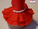 Cupcake « Robe de princesse »
