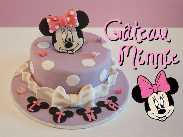 Gâteau Minnie Mouse en pâte à sucre (tutoriel) - Les Délices de Mimm