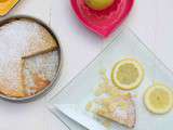 Lemon bar cake aux amandes {sans gluten}