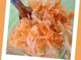 Salade fraicheur carottes et courgettes crues