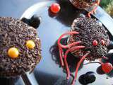 Dessert d'halloween : Cupcake araignée ou Spider Cupcake