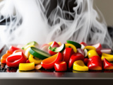 Rôtir des légumes crus à la vapeur sèche