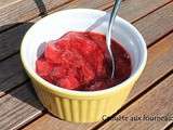 Compote de fraises à la rhubarbe