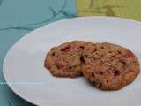 Cookies choco-framboises à la vergeoise