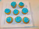 Cupcakes bleu turquoise pour un goûter régressif