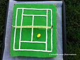 Gâteau 3 d : un cours de tennis pour les 9 ans du fiston