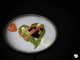 Asperges sauvages, vinaigrette à l’avocat