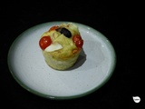 Cakes jambon, mozzarella, tomates cerises