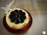 Entremets fraise, mûre, fruit de la passion